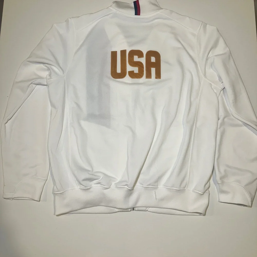 Y2K Nike USA Soccer Team Track Jacket XL‎ 06 ESPN Staff Issue White World Cup